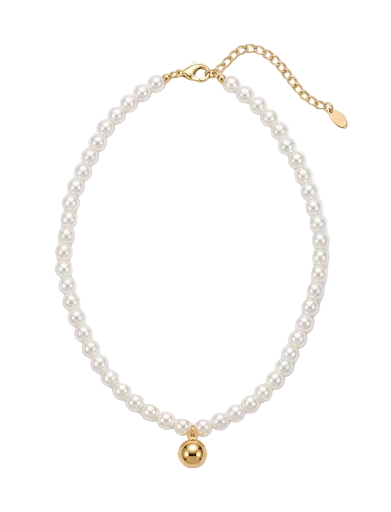 Minimal Pearl Necklace &amp; Bracelet Set