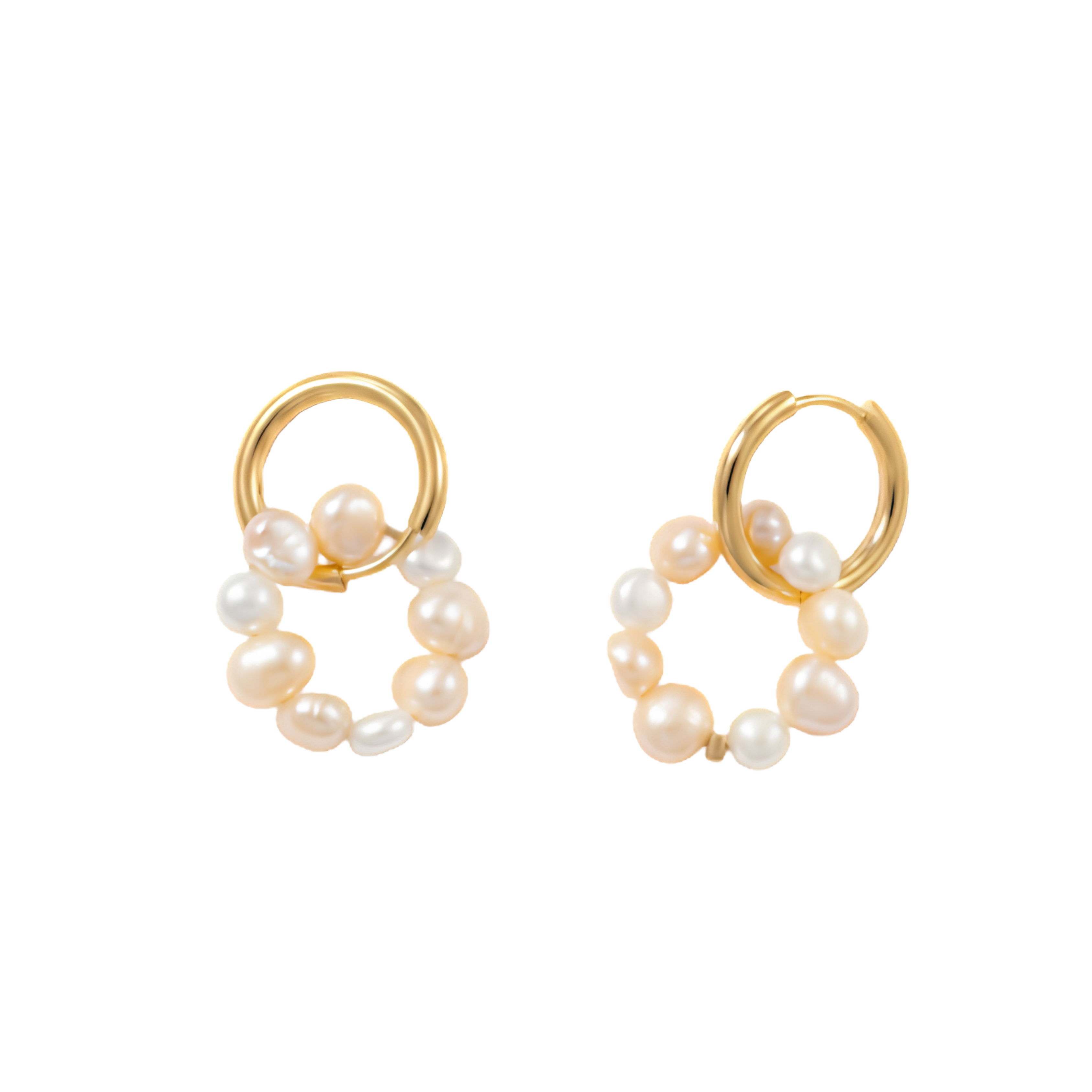 Freshwater Pearl Hoop Earrings