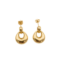 Sculpted Gold Drop Earrings
