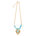 Turquoise Heart Pendant Necklace