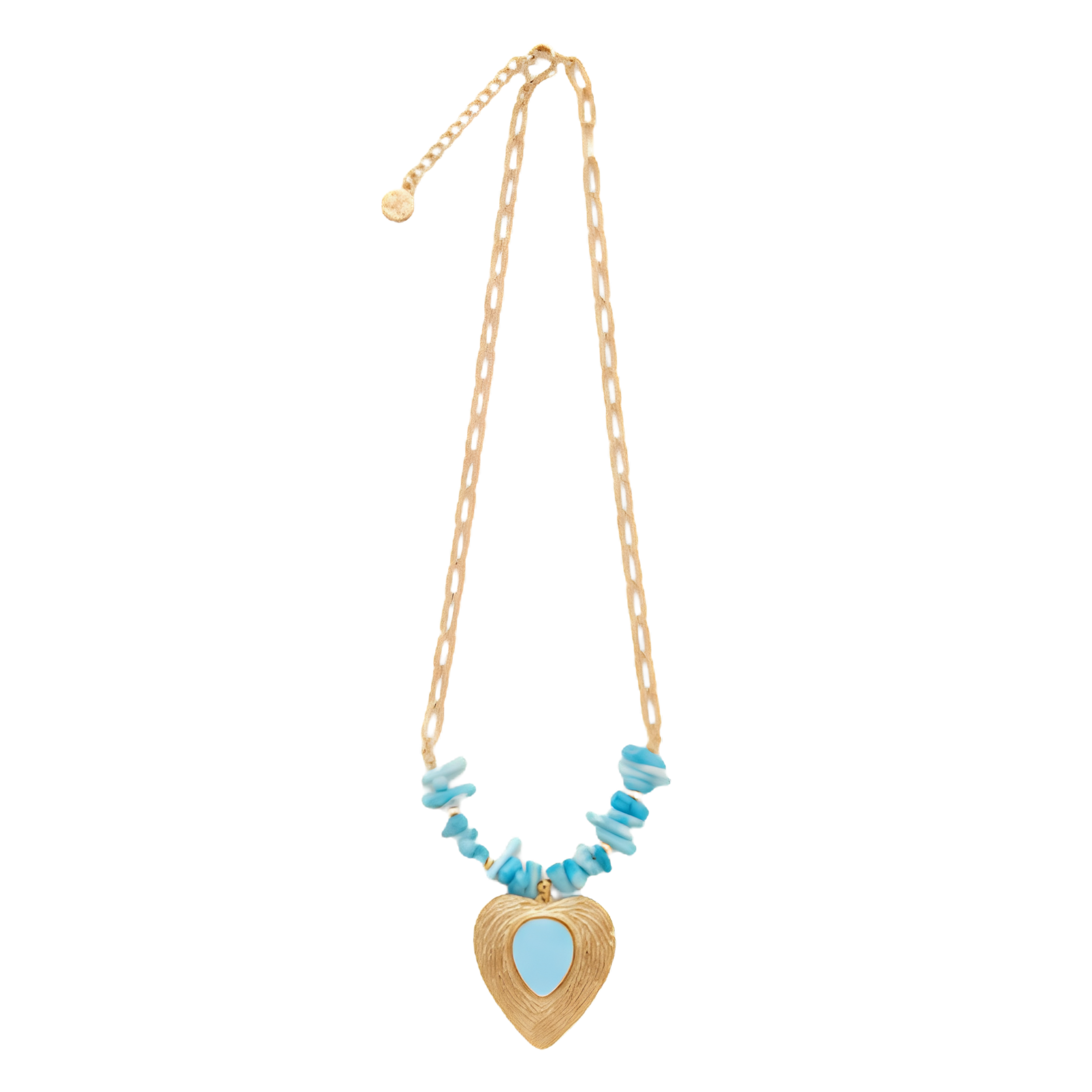 Turquoise Heart Pendant Necklace