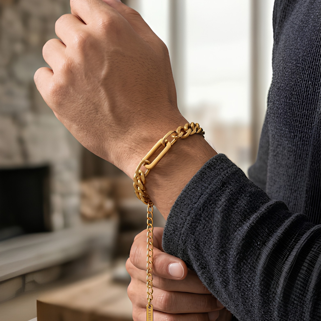 Dual Chain Statement Bracelet