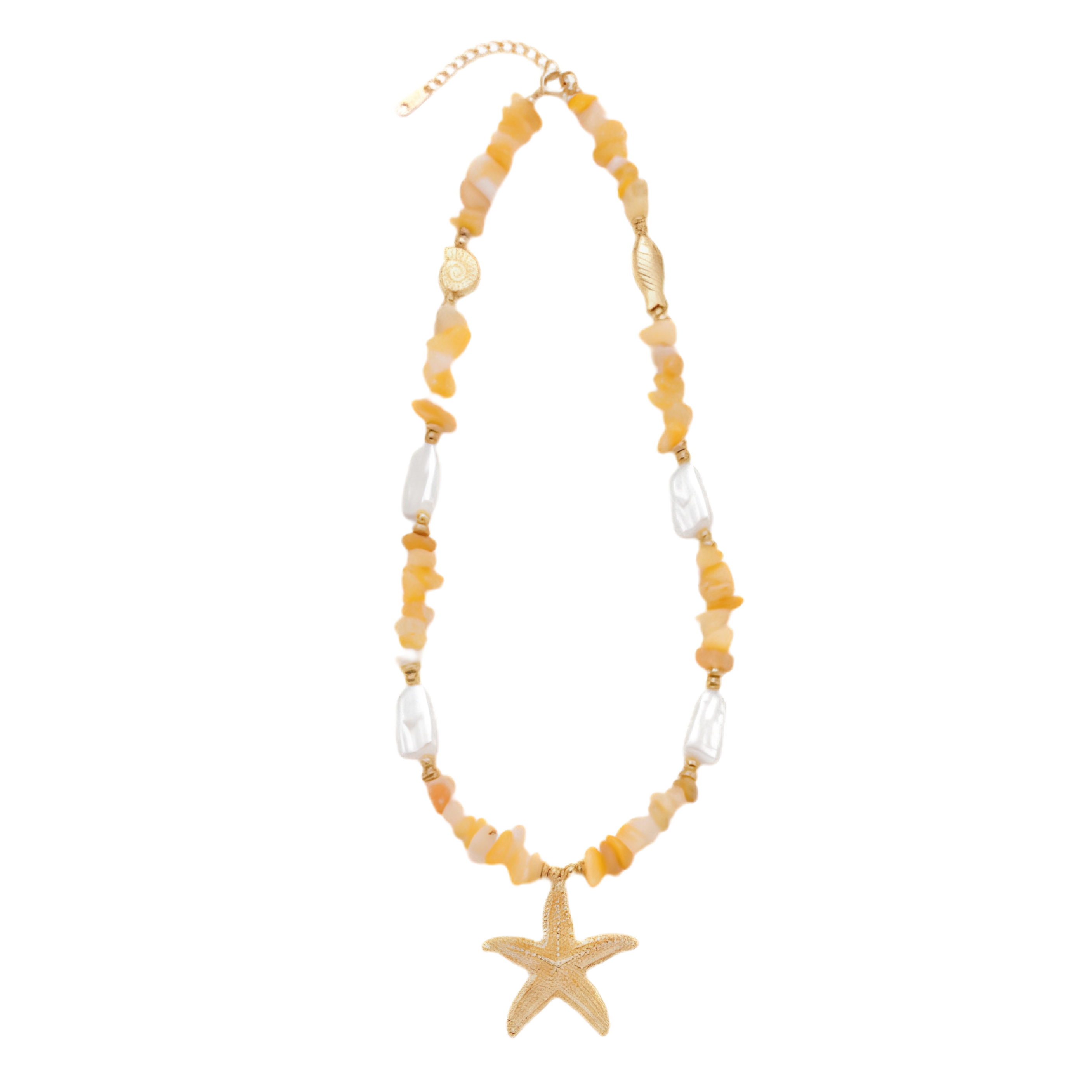 Starfish Pearl Shell Necklace