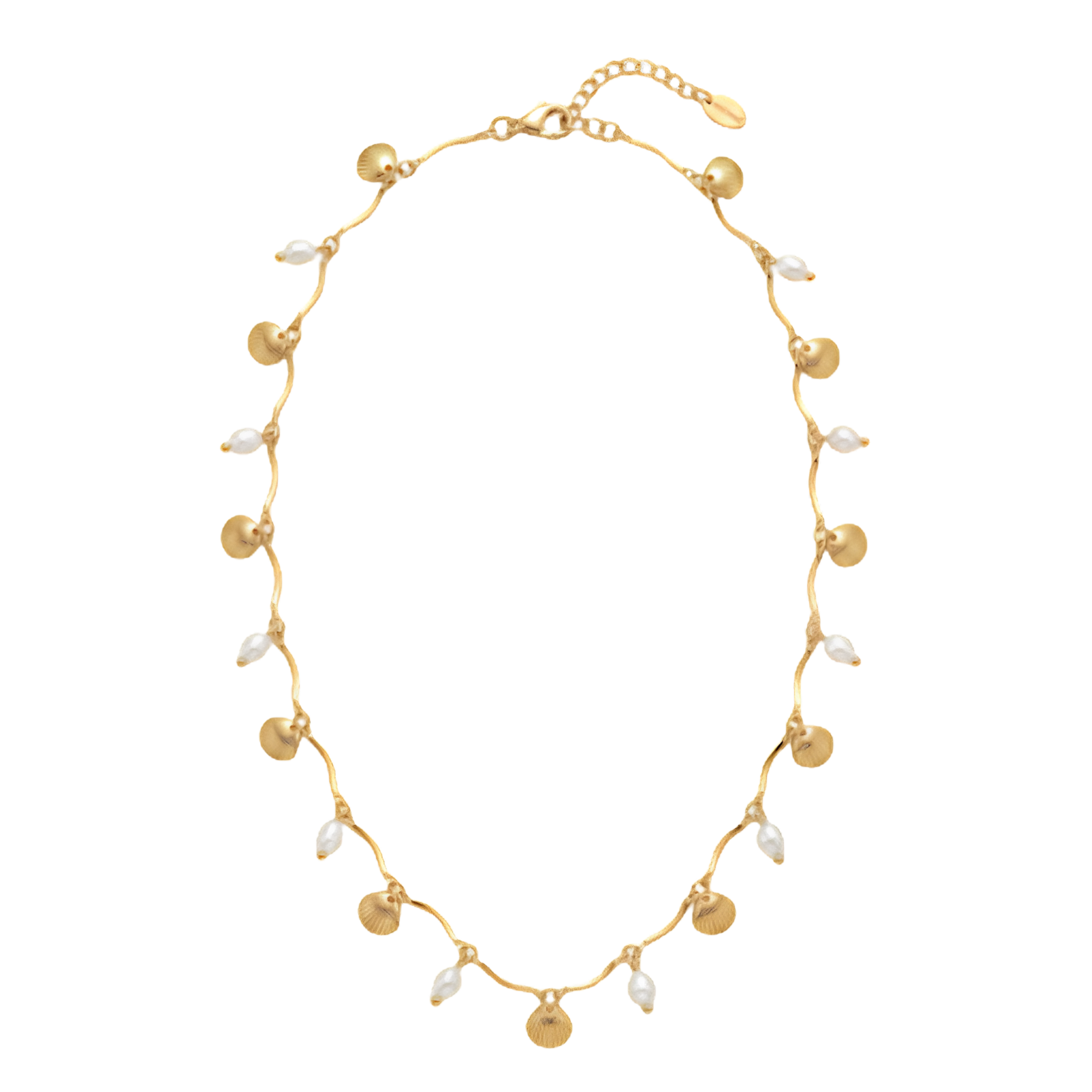 Pearl & Shell Charm Necklace