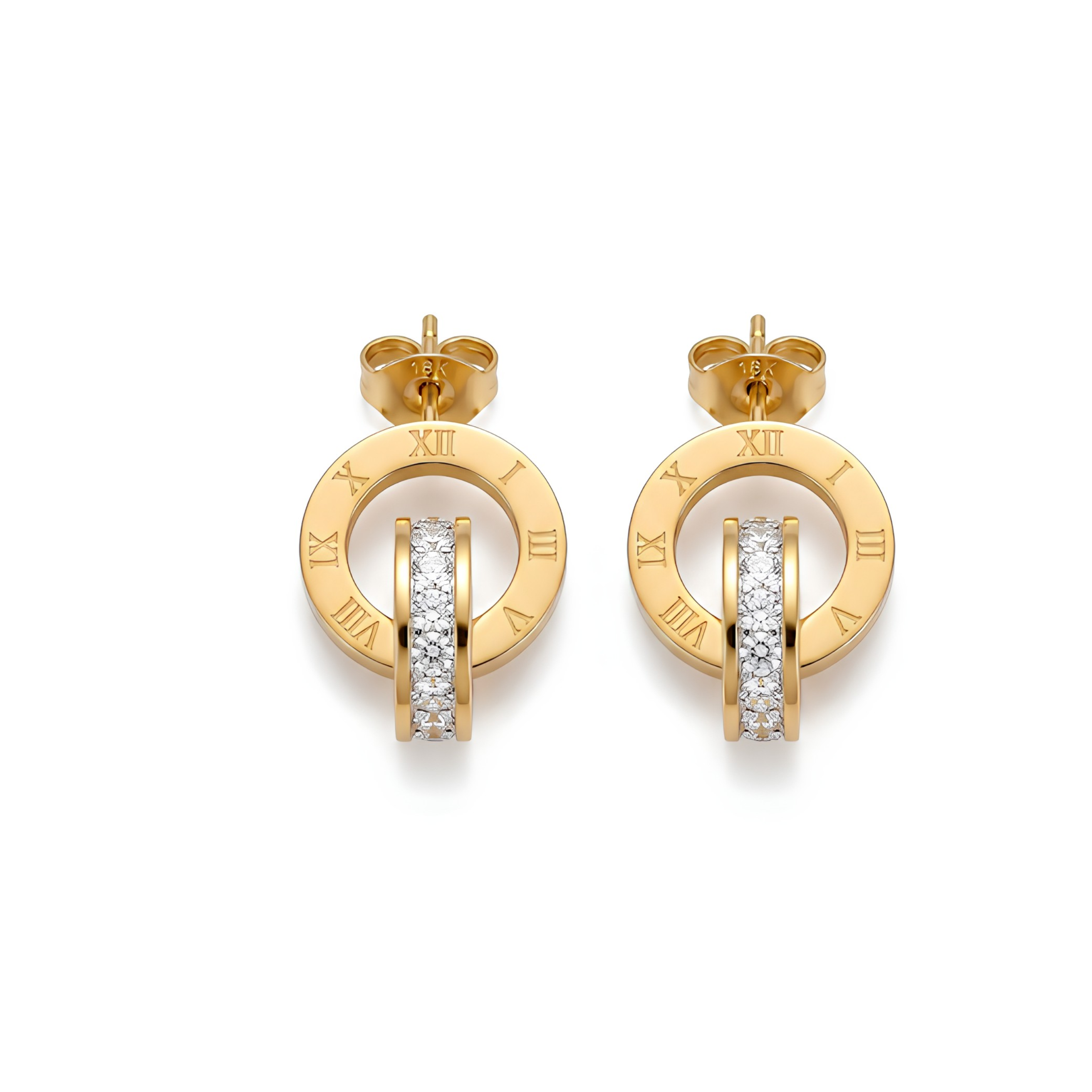 Roman Numeral Pendant Jewelry Set