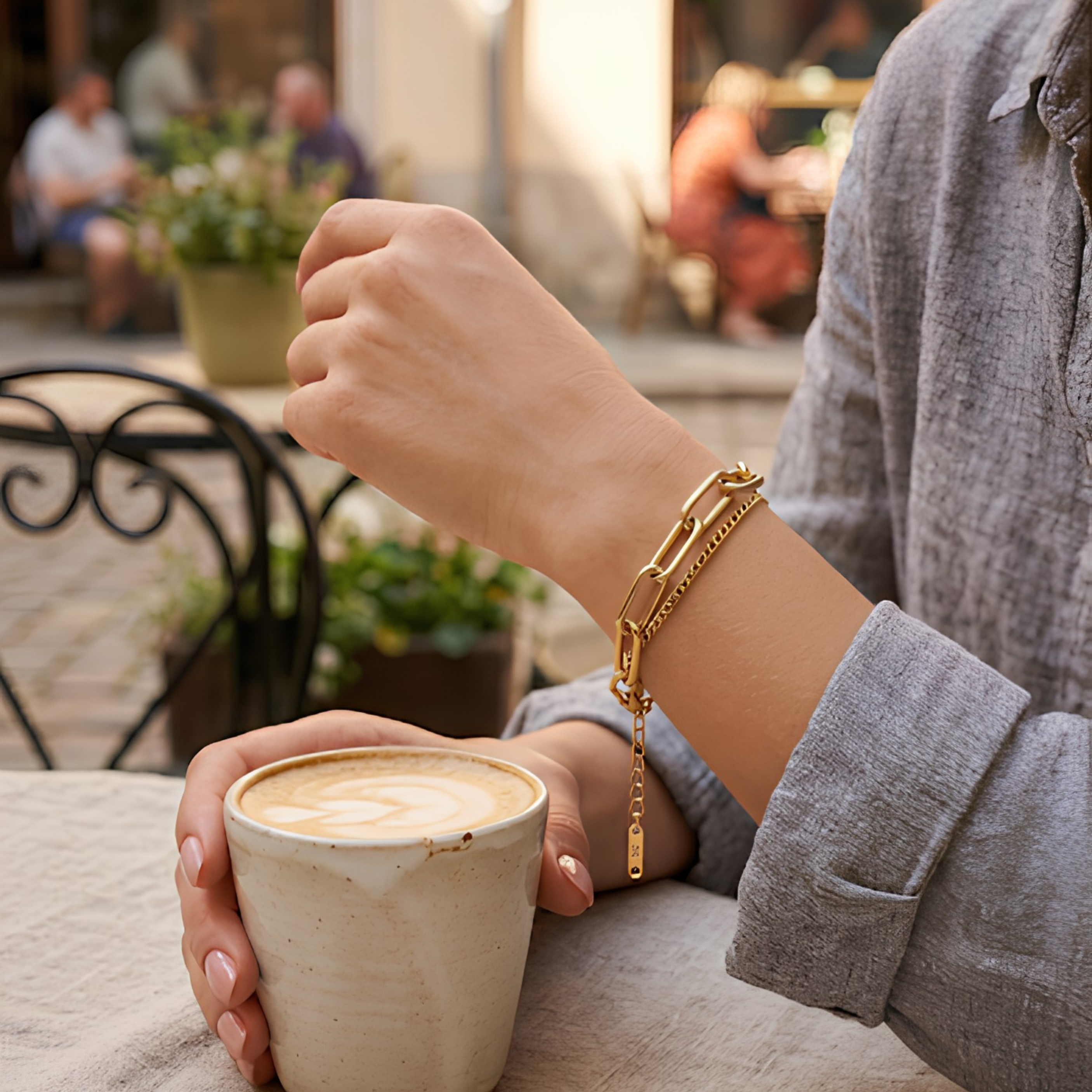 Golden Link Duo Bracelet