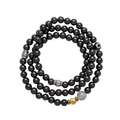 Obsidian Dzi Trio