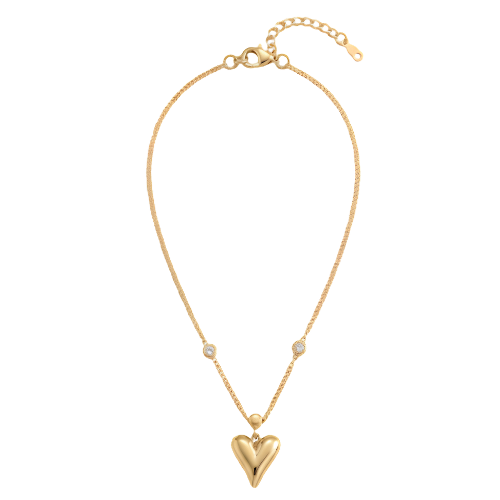 Golden Heart Anklet