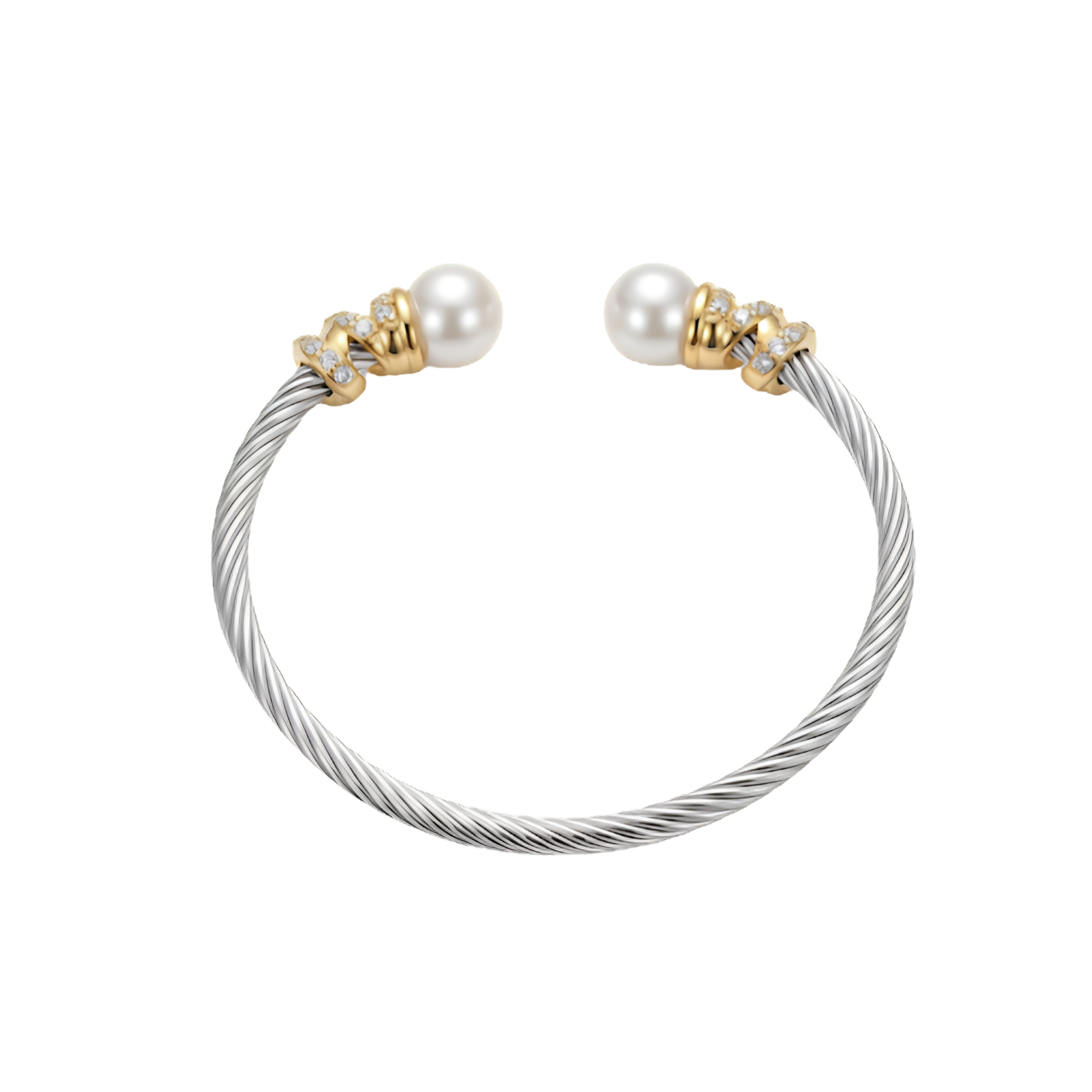 Dual Pearl Cable Cuff