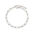 Paperclip Chain Bracelet Silver