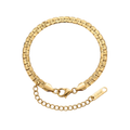 Textured Box Link Bracelet