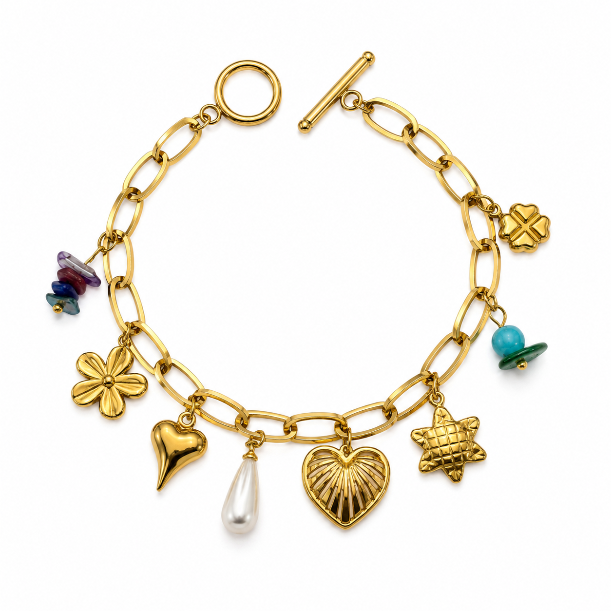 Golden Charm Bracelet