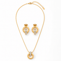 Roman Numeral Pendant Jewelry Set