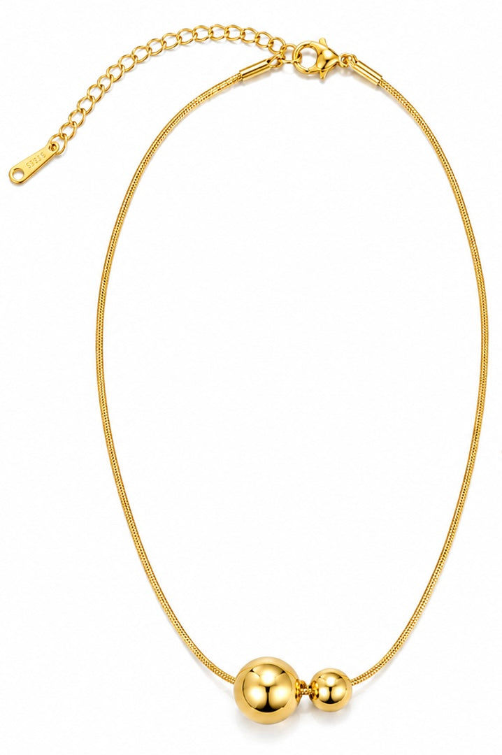 Golden Sphere Necklace
