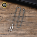 Oval Halo Pendant Necklace
