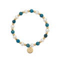 Ocean Pearl Initial Bracelet