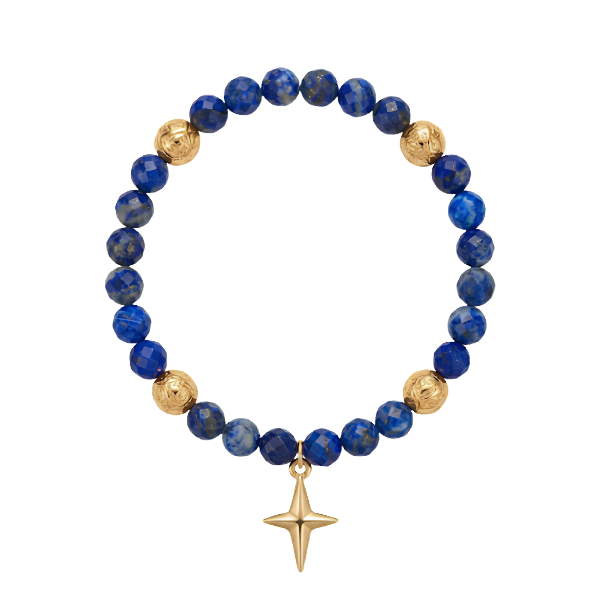 Celestial Lapis Star Bracelet