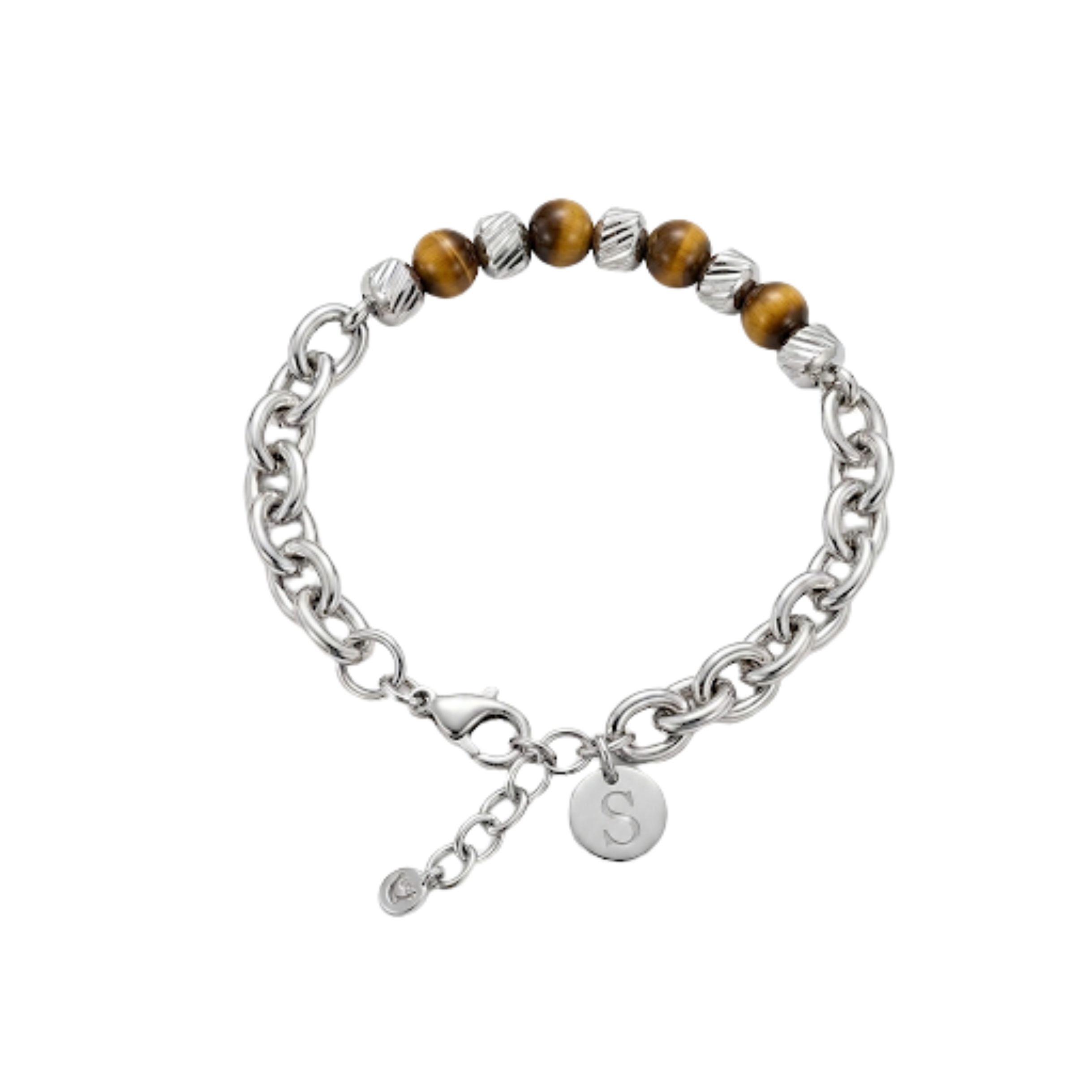 Titan Tiger Eye Link Bracelet