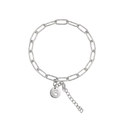 Luxe Link Steel Initial Bracelet