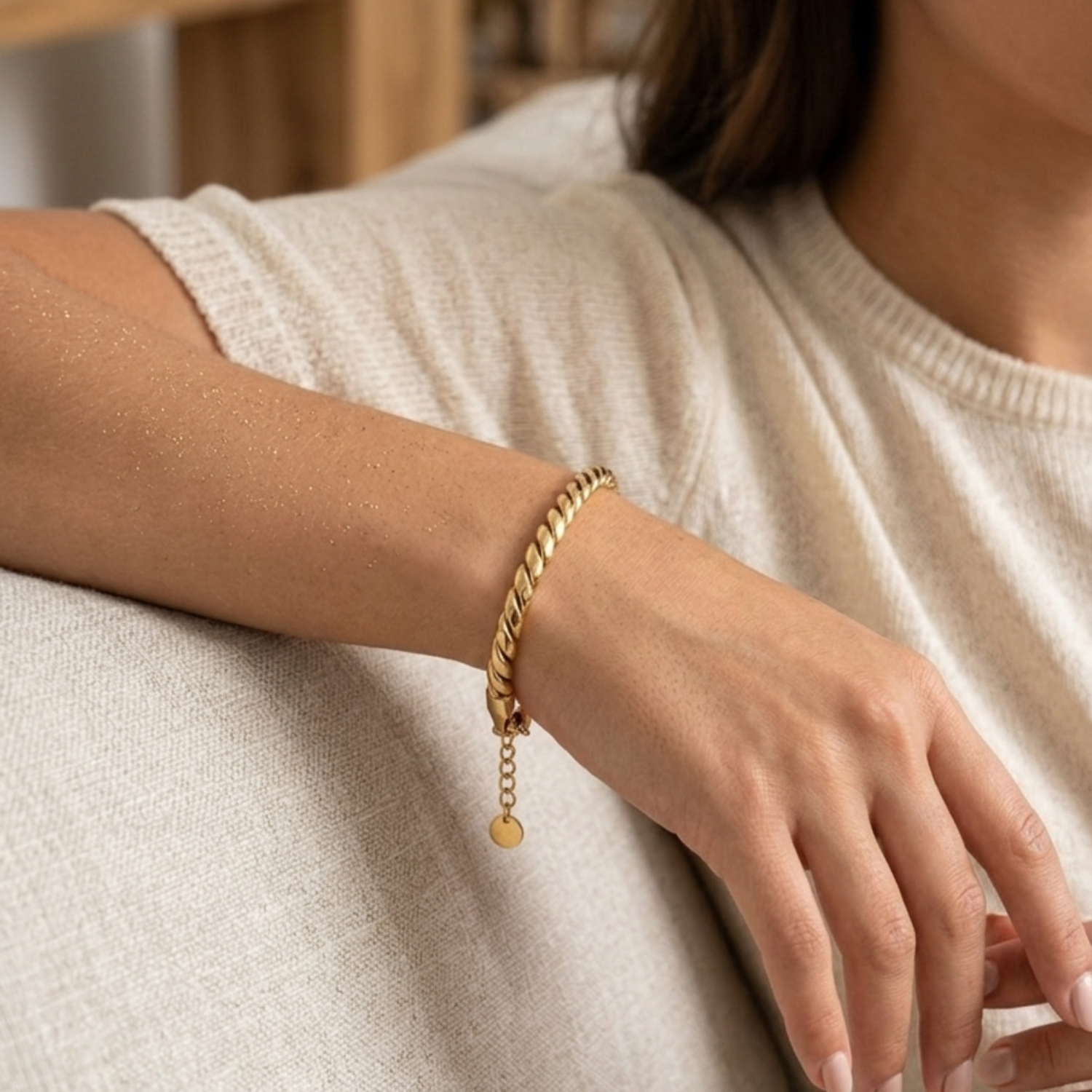 Luxe Rope Gold Bracelet