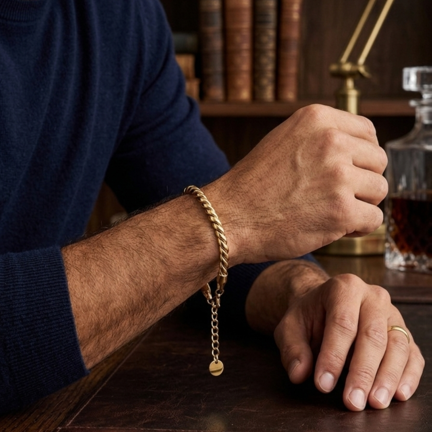 Luxe Rope Gold Bracelet