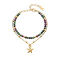 Luxe Ruby Zoisite Star Bracelet