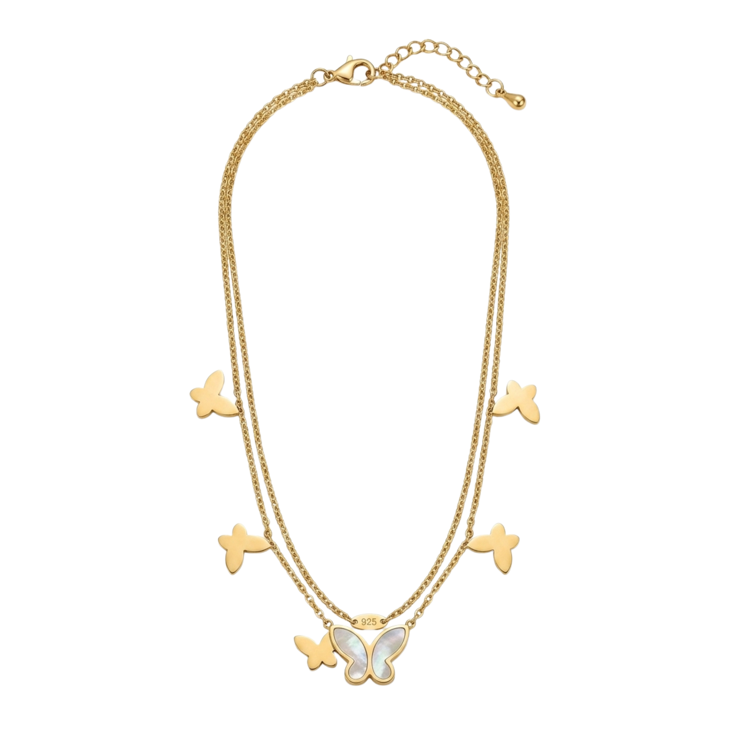 Golden Butterfly Charm Anklet