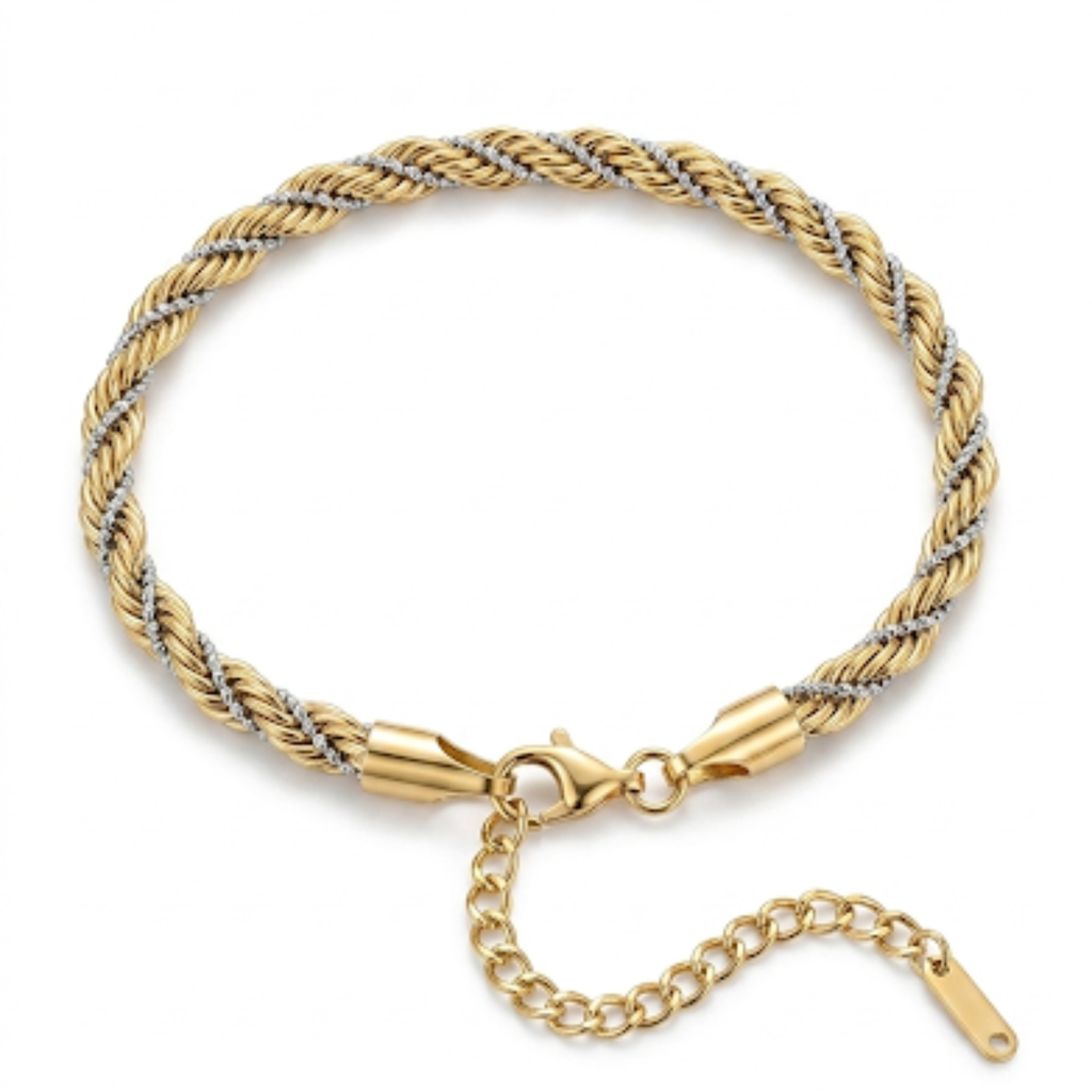 Twist Duo Gold &amp; Steel Bracelet