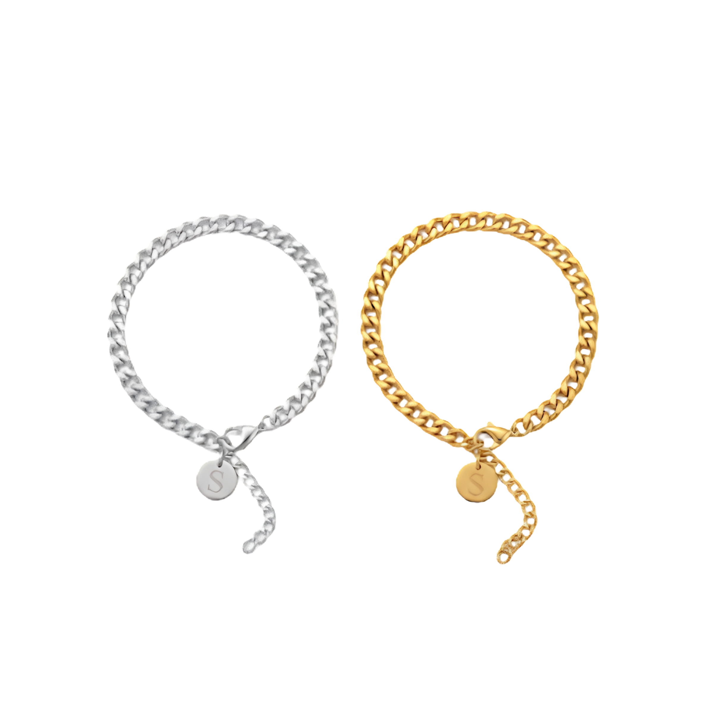 Classic Curb Chain Bracelet (Gold & Silver Edition)