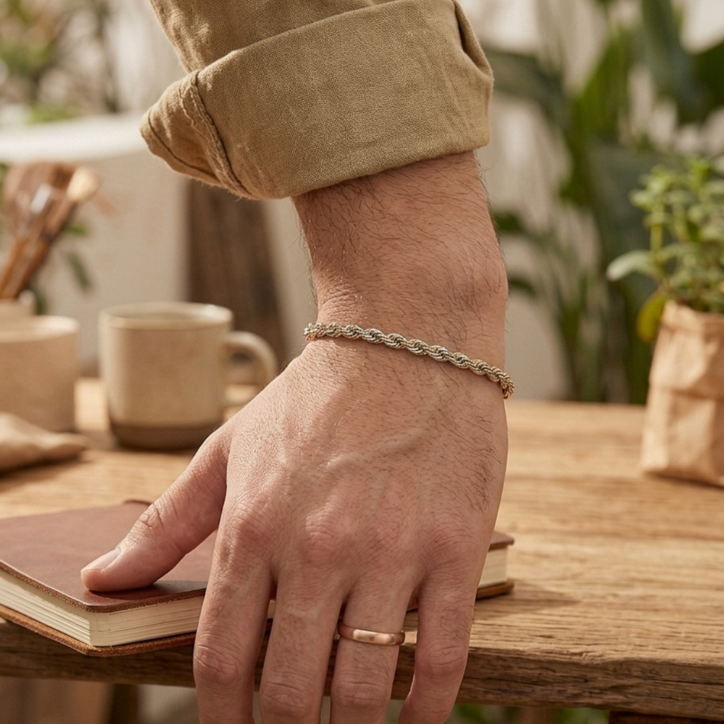 Twist Duo Gold &amp; Steel Bracelet