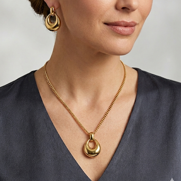 Layered Orbit Jewelry Set